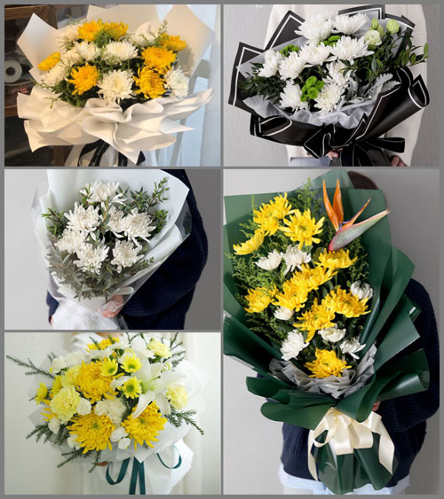 广东揭阳市普宁市占陇镇玉溪村白事花束代送